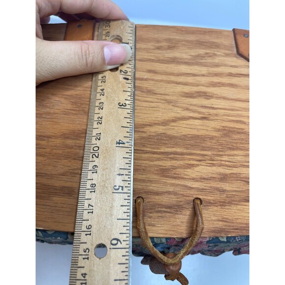 Longaberger 1991 Mothers Day LID Purse Basket / Floral Fabric Liner (Retired) - Picture 11 of 13